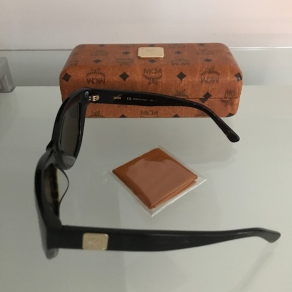 MCM MCM603SA Cat Eye Havana Metal Trim Sunglasses - Picture 5 of 5